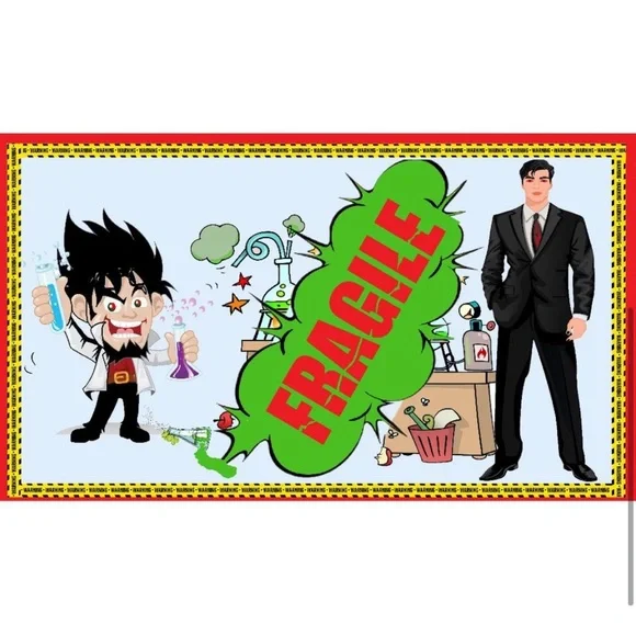 100 Pack of 3.5” X 2” Fragile Stickers PRICE IS FIRM - Picture 2 of 2